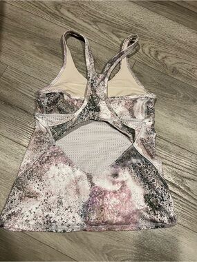 lululemon athletica Pink Marble Print Tank Top